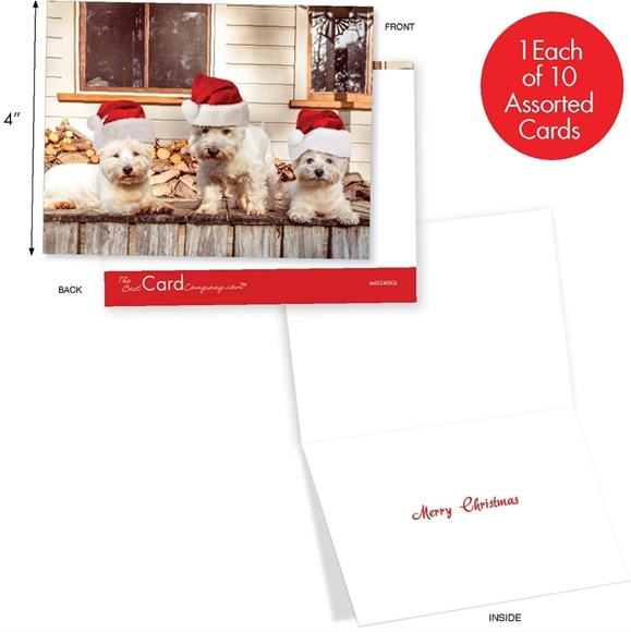 New Christmas Westie note cards - Picture 3 of 4